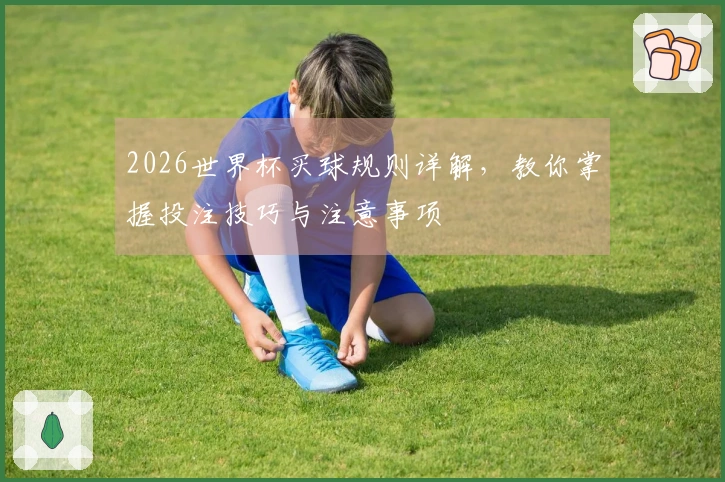 2026世界杯买球规则详解，教你掌握投注技巧与注意事项